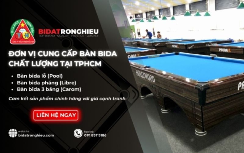 đơn vị cung cấp bàn bida và cơ bida Trọng Hiếu