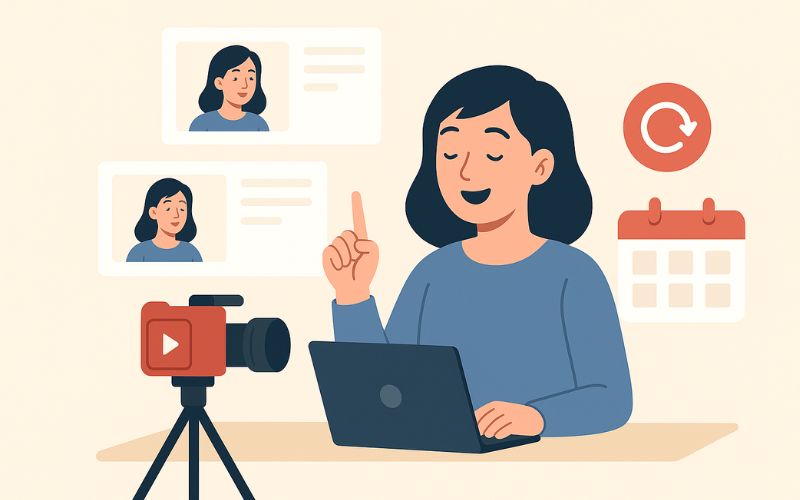 tạo series video định kỳ